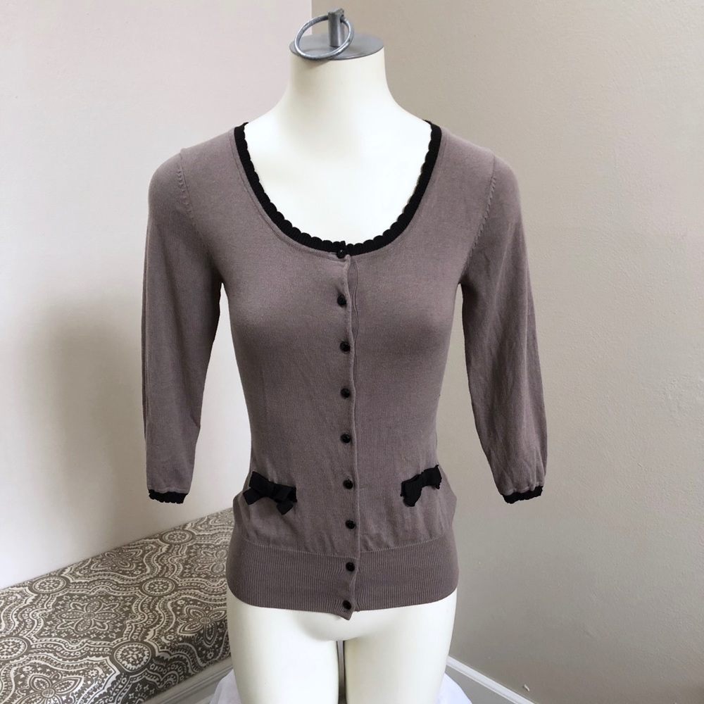 H&M bow cardigan